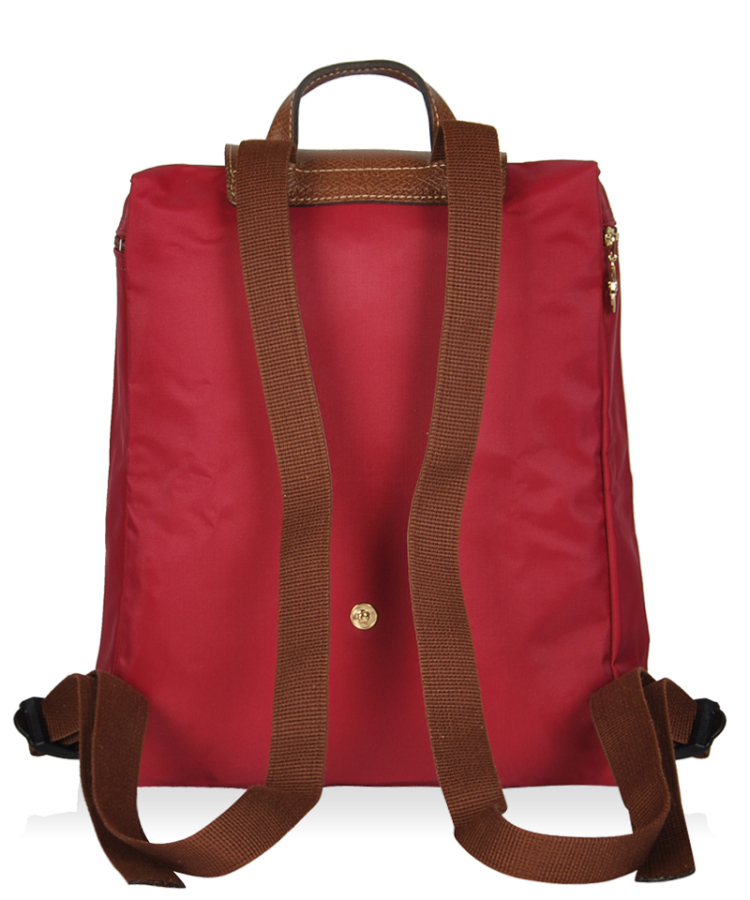 珑骧longchamp女包旅行包枚红色尼龙1699 089 643