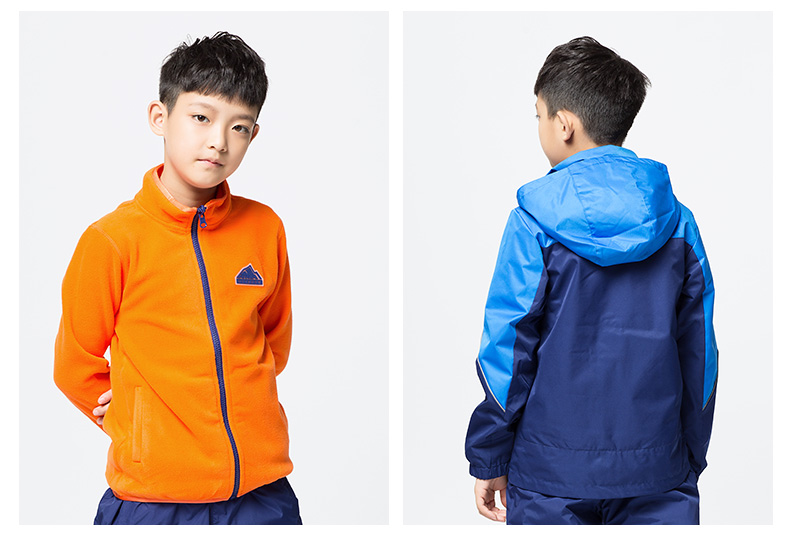安踏anta童装男新品冬季儿童三合一冲锋衣外套中大童运动户外两件套装
