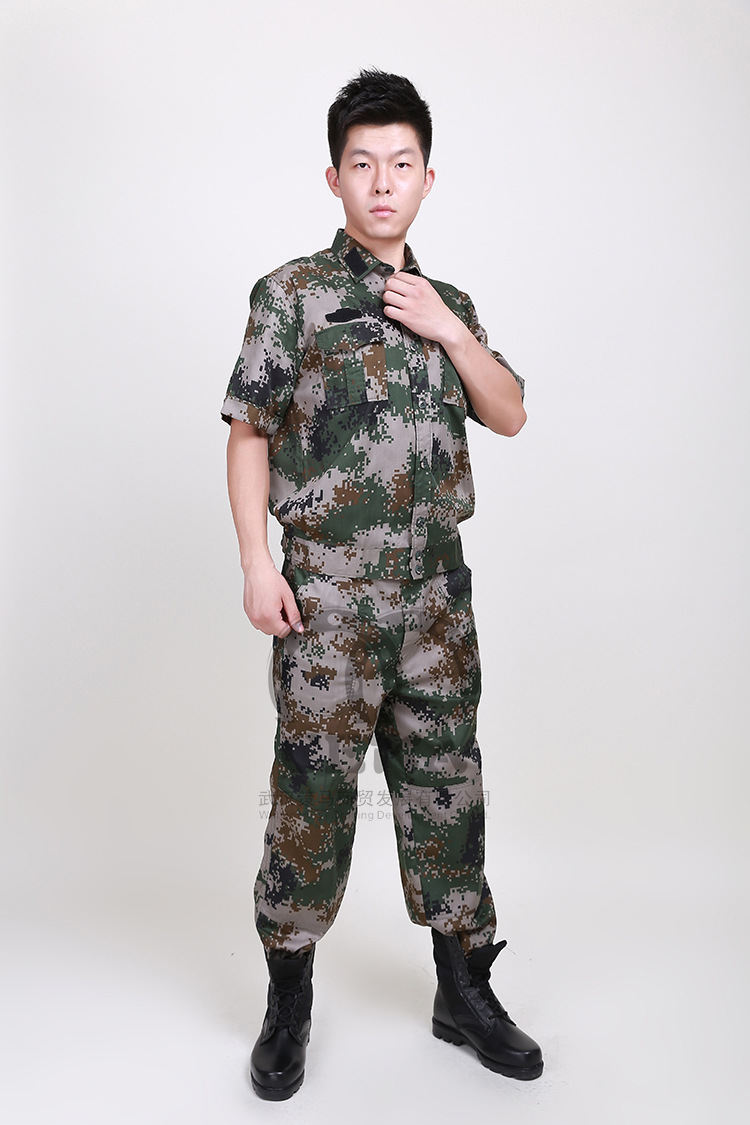 策马 夏季 男作战服短袖迷彩套装 男女通用户外运动套装 07lj迷彩 180