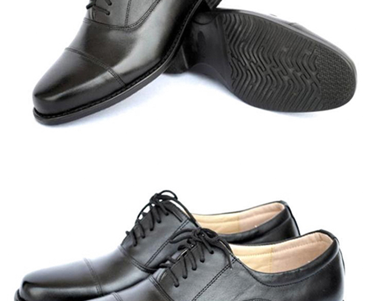 c07a式三节头皮鞋男 正装商务三接头皮鞋领导鞋男单鞋战术军迷 不系