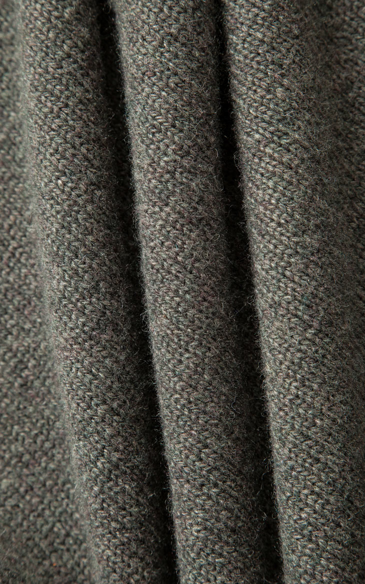 77%羊毛混纺针织面料,防寒保暖