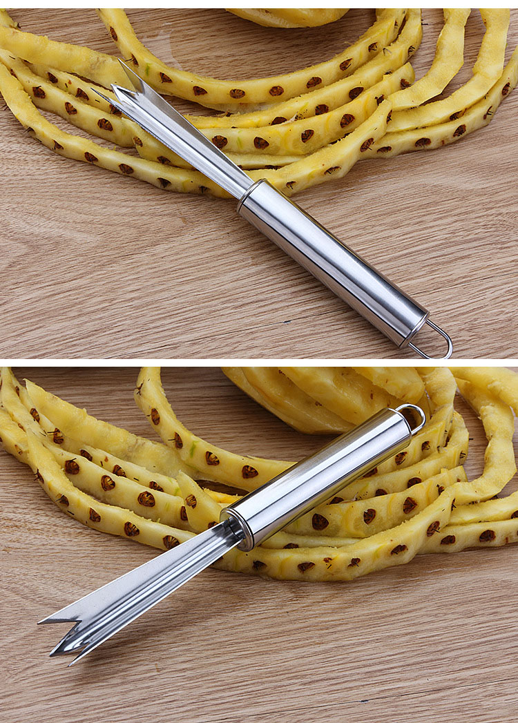 不锈钢菠萝刀菠萝去眼器菠萝铲削皮器