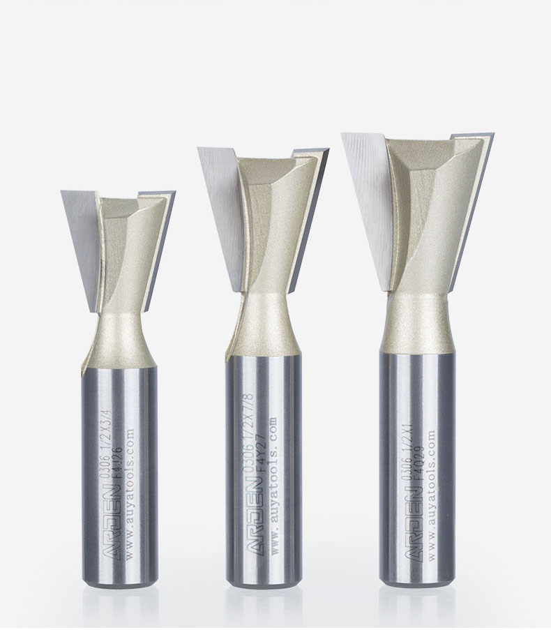 雅登英制燕尾槽铣刀木工刀具修边机刀头锣刀子口荀刀开槽刀头 1/4*1/2