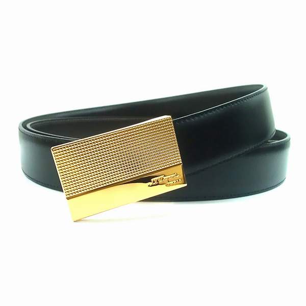 s.t.dupont都彭男士板扣系列时尚商务休闲牛皮腰带6990120g 黑色 f