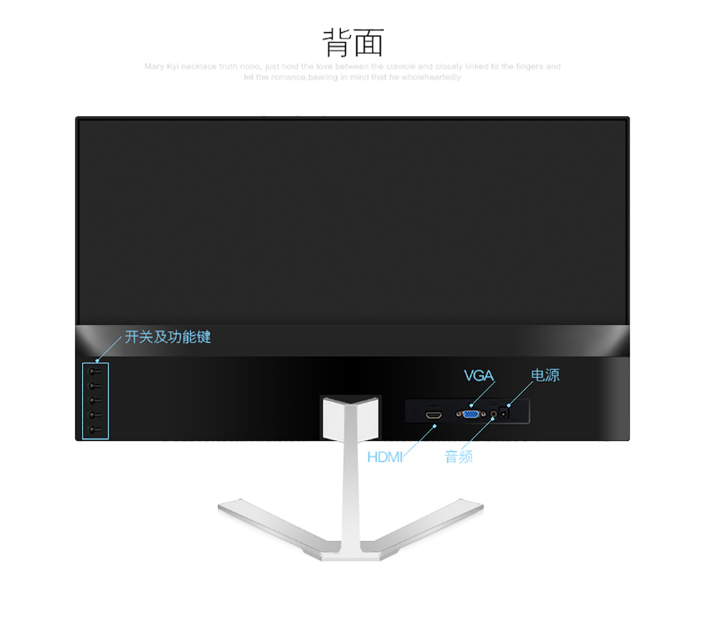 hanstead 瀚仕达 d270f 27英寸高清显示器 窄边框led液晶显示屏hdmi