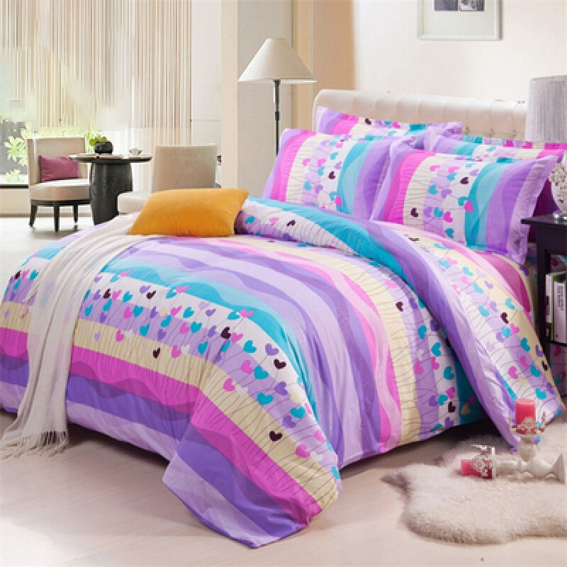 冬季单人学生宿舍2件套15米被罩床上用品两件套2m床单加被套玫红色