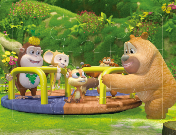 正版:熊熊乐园萌熊拼拼乐:美丽校园 9787536583252