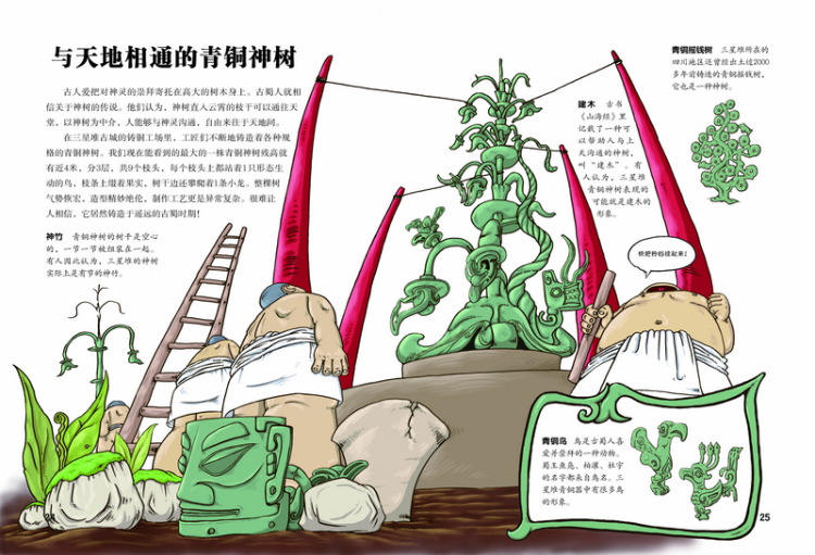 漫眼看历史 中华文化遗产图画书:三星堆青铜器 湖北新华书店