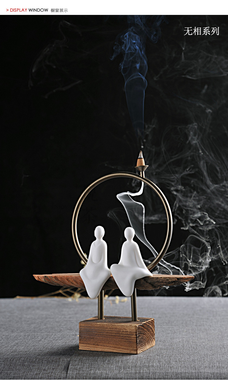 私朹堂德化高档白瓷无相小生无相小仙精品古韵佛像仙风摆件茶道花道