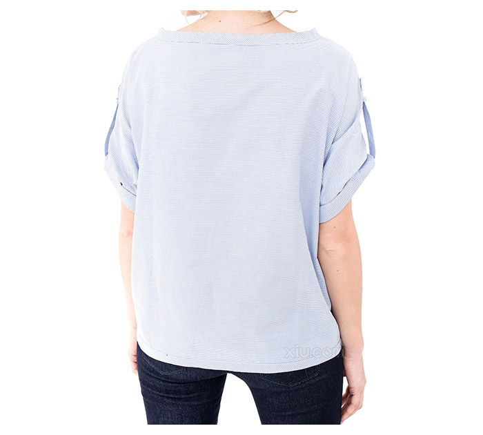 pinko 女士纯棉t恤 蓝色 44