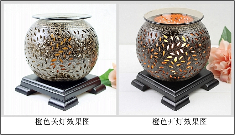 
                                        芳香乐 陶瓷香薰灯插电  电子香薰炉 精油灯 精油炉 瑜伽馆酒店台灯 创意礼品 香薰机 橙色                