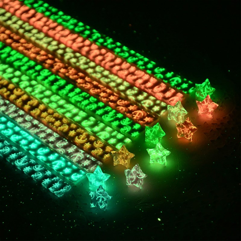 坤祥鼎盛夜光星星折纸条diy夜光iloveyou手工星星荧光纸条叠幸运星纸