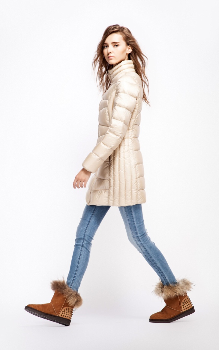 女装 羽绒服 only(绫致集团) only秋装新品白鸭绒修身超轻薄中长羽绒