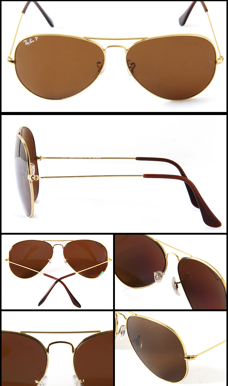 rayban雷朋3025经典太阳镜飞行员墨镜驾驶镜司机镜男女偏光款001/57