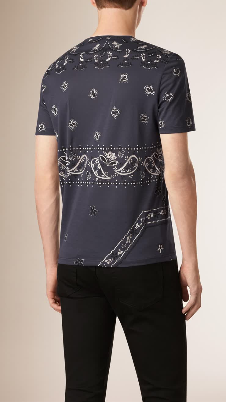 burberry brit/巴宝莉 男士纯棉短袖t恤衫 圆领t恤 精品男装45508391