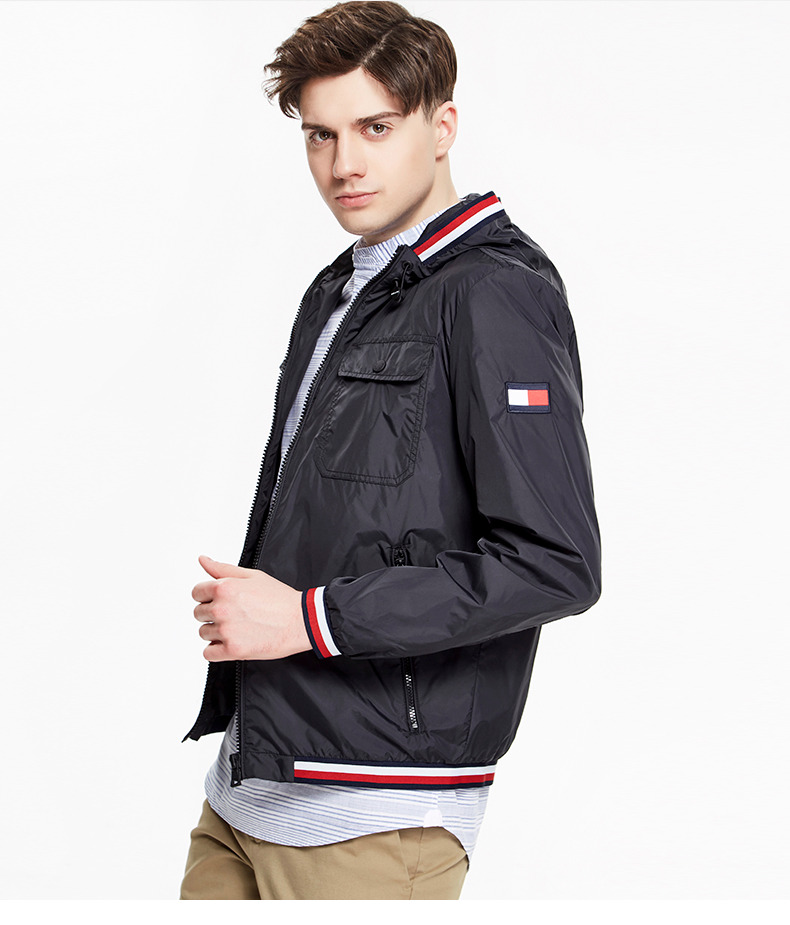 【余文乐同款】tommy hilfiger 男装春季夹克-mw0mw05274os 深藏青色