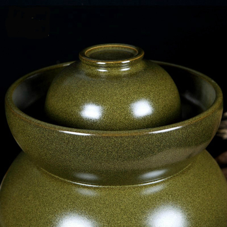 
                                                                                一米丫丫丫 景德镇大号10/20/30/50斤陶瓷泡菜坛酸菜坛子腌菜缸肉坛 20斤装                