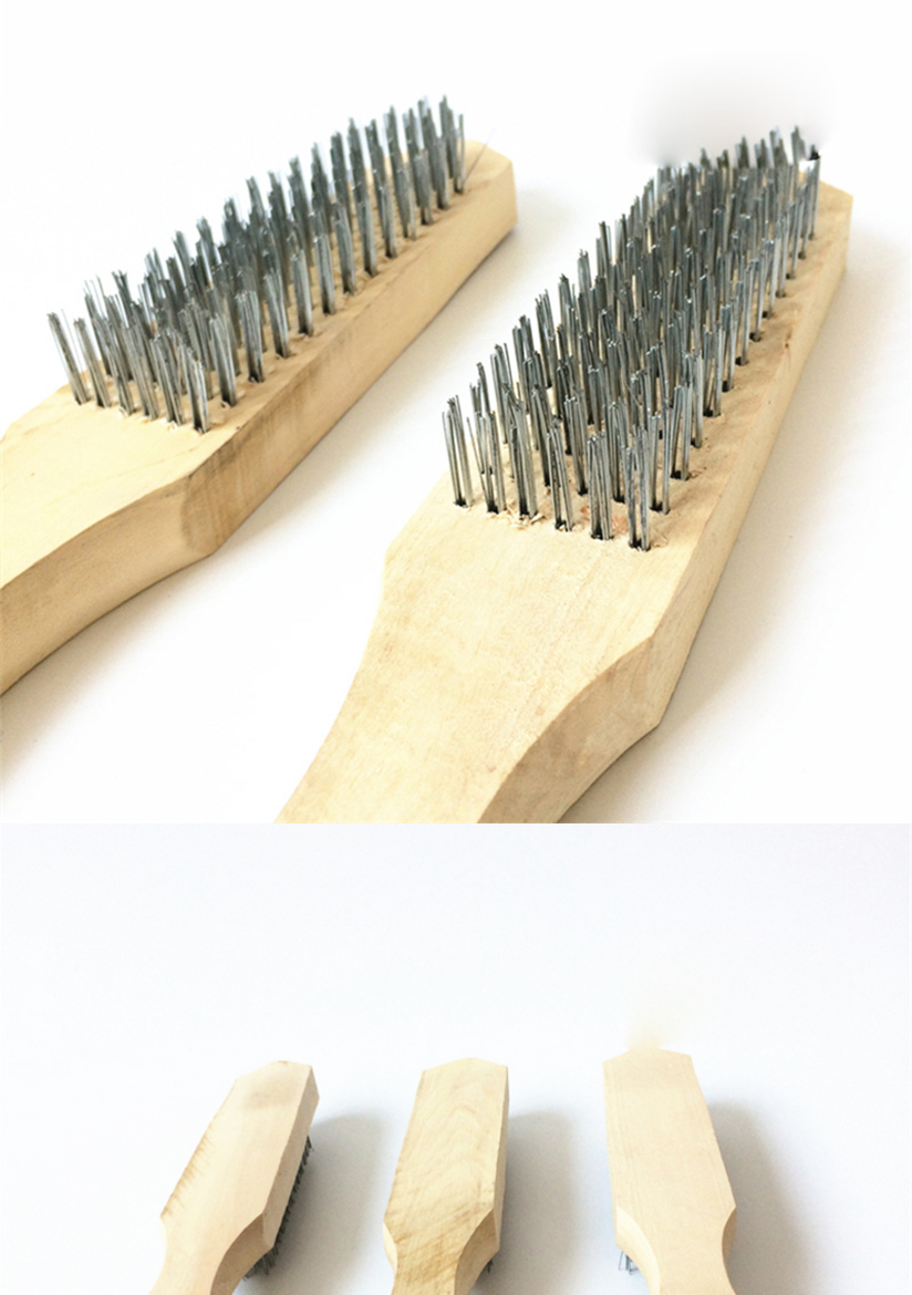 加大加厚实木钢丝刷鱼鳞刨刮鱼鳞器鱼刷家用杀鱼刨卖鱼工具 鱼鳞丝刷