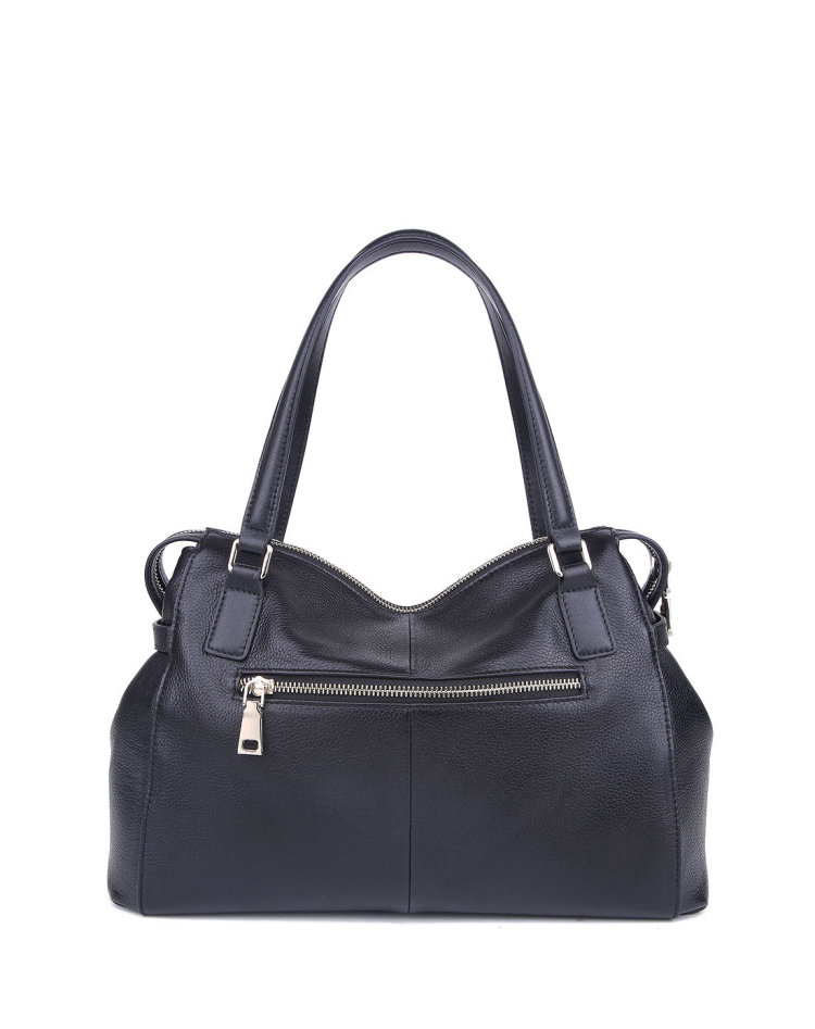 妮维奥neverout 女款黑色休闲简约质感牛皮女包 黑色 均码