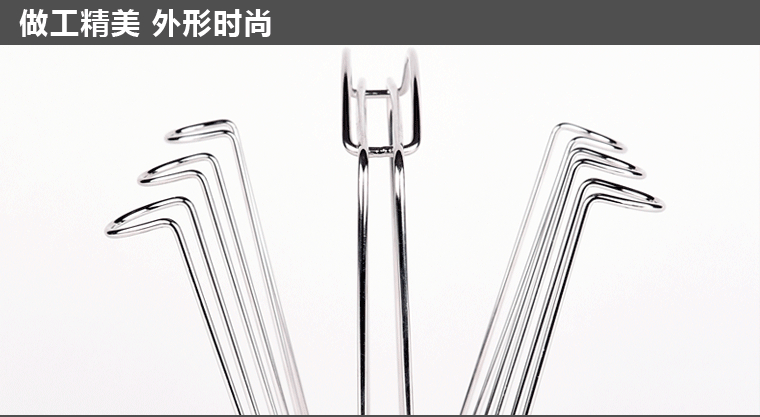 
                                                            源企禾（YQH） 杯架水杯架子不锈钢沥水玻璃杯架创意收纳杯架子 倒挂水杯架子 简约小号6头杯架+密胺盘                