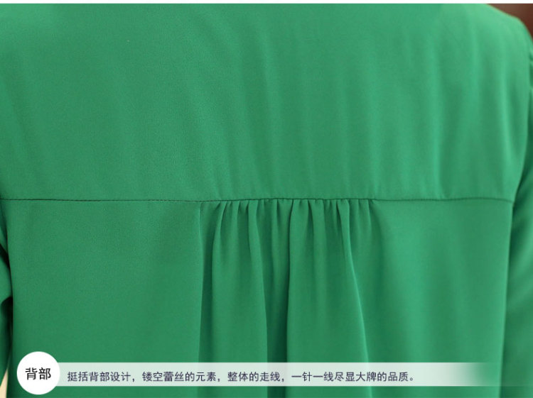 萌萌兮儿 衬衫女长袖2016春夏衬衣韩版小翻领高档休闲修身显瘦上衣纯色 黄色 XXL