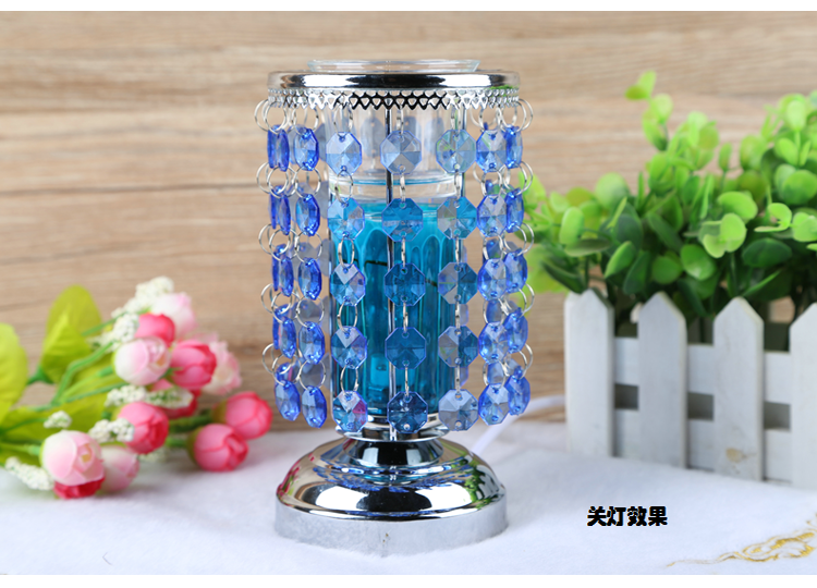 
                                        芳夕  调光插电香薰灯吊珠感应精油灯香薰炉香薰机熏香台灯夜灯 紫色触摸感应                