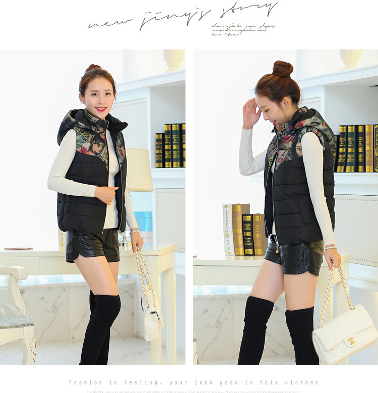 2015冬季新款韩版时尚马甲轻薄甜美羽绒服女短款 白色 XL
