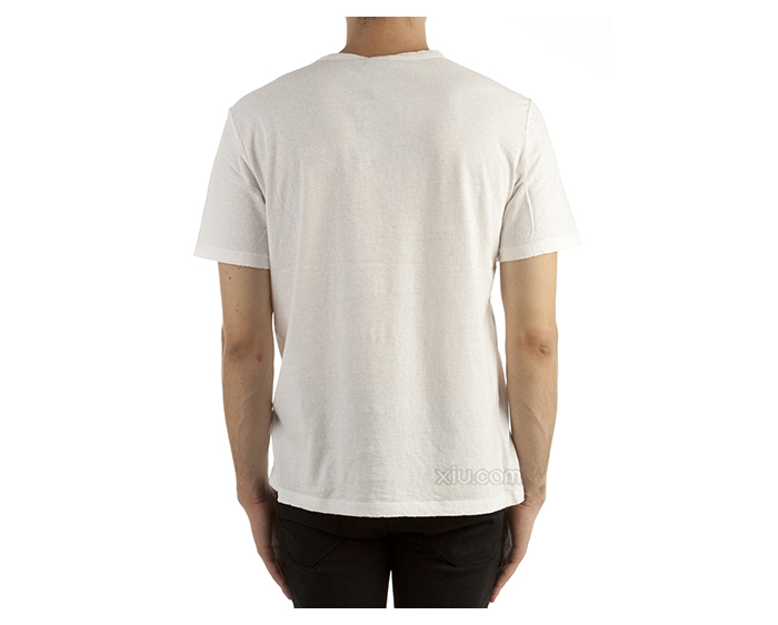 alexander wang 亚历山大·王 男士纯棉短袖t恤 白色 s