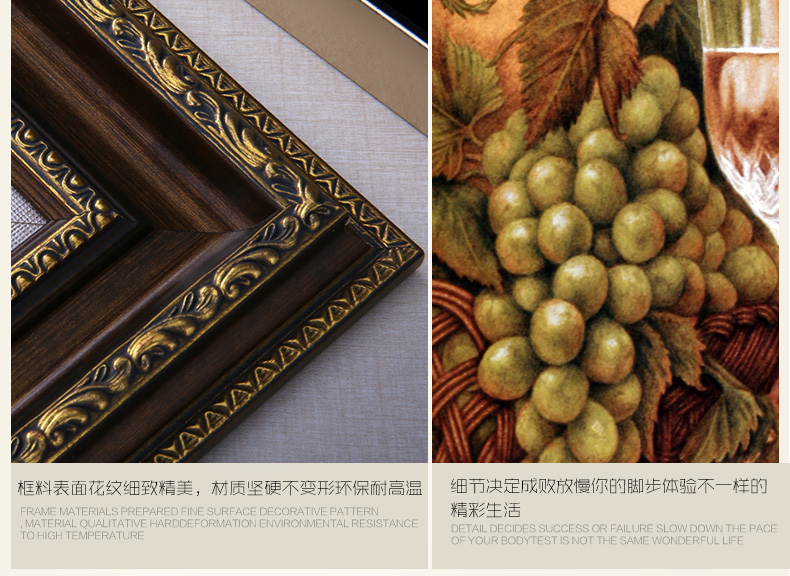 车手 欧式美式餐厅有框 竖版装饰画酒杯客厅复古挂画沙发背景墙画璧画 D 60*80