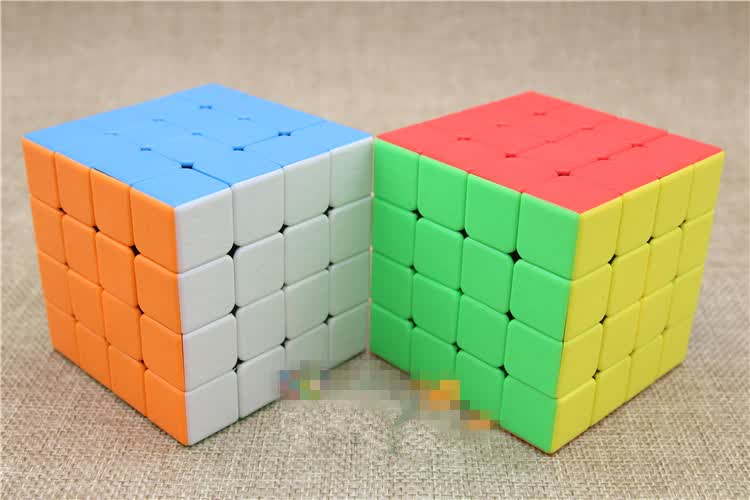四阶魔方4阶顺滑专业比赛速拧磨砂面实色圣手宝色四阶实色