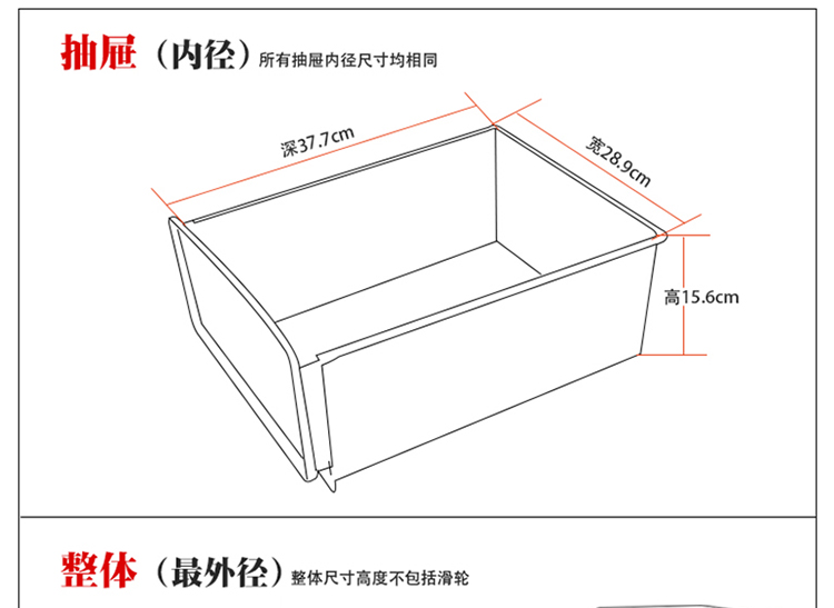 家の物语 日本进口带轮多层抽屉收纳柜收纳箱  儿童衣物整理箱 情侣柜床头收纳柜 3层绿色带轮抽屉柜