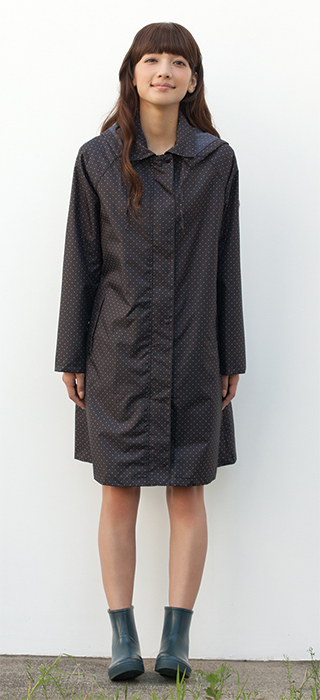 【防晒防雨防风】日本w.p.c正品轻薄时尚风雨衣-针点A字款-R-1039胸围103cm 绿色