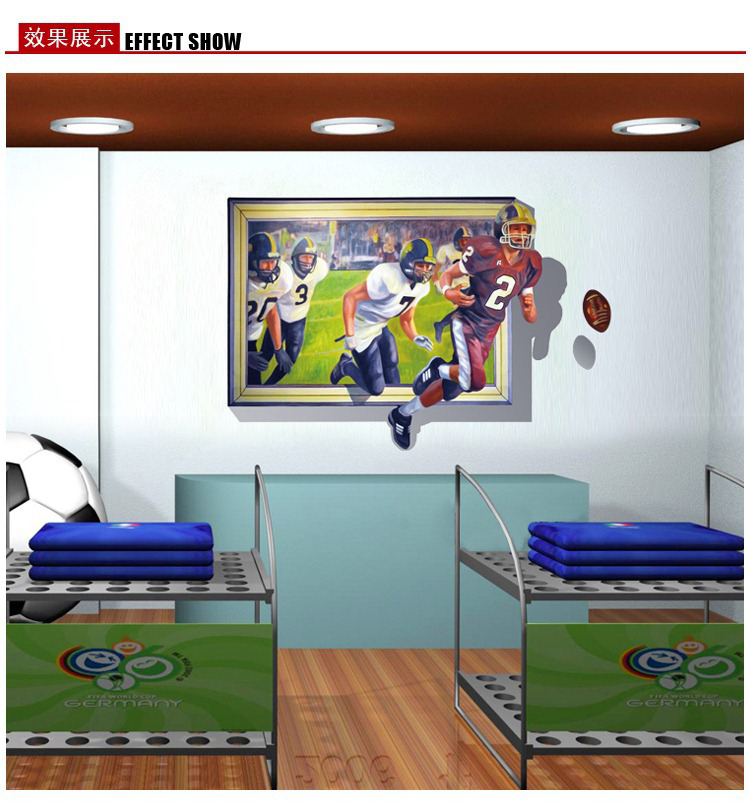 
                                                            橘子燕 海豚3D墙贴 客厅电视沙发背景墙壁贴画 创意装饰贴宿舍卧室立体感贴纸防水 3D大象                