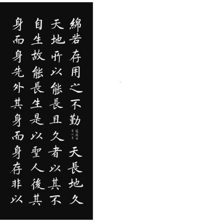 张志和楷书道德经  二○○九年四月,向中国教育基金会捐赠书法作品一