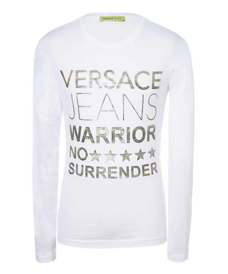 范思哲versace男装长袖t恤/polo白色100%棉b3gmb7a61 m