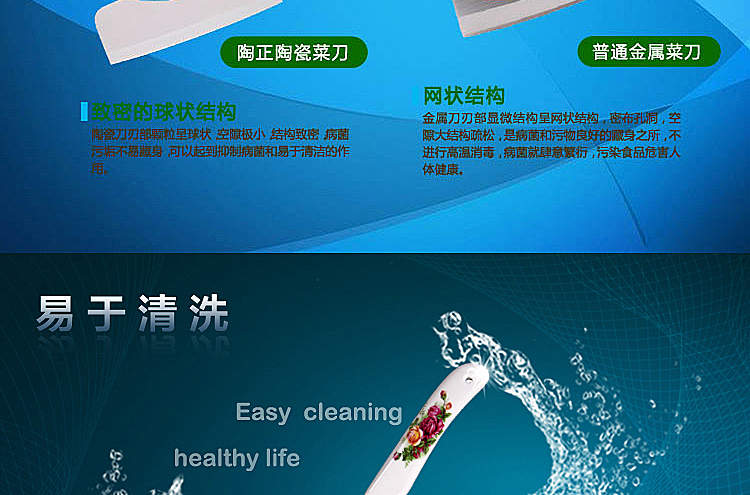 美吔 不生锈纳米陶瓷刀陶瓷手柄切肉切菜切水果出口日本厨房水果刀菜刀刨皮刀具七件套装 A款