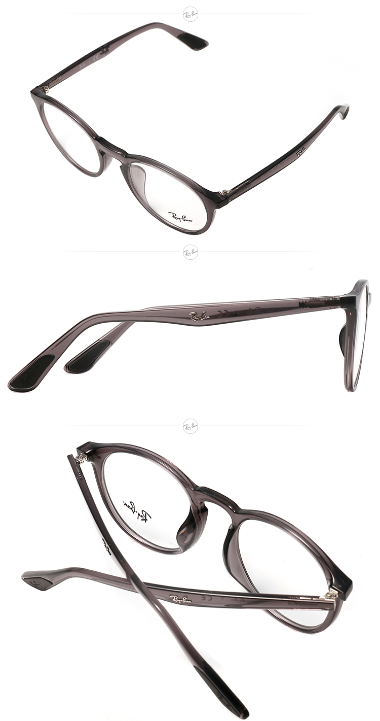 rayban雷朋光学镜框圆形注塑全框大方复古近视镜框0rx7145d可定制5620