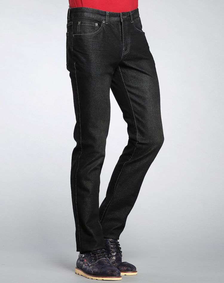 斯卡图carlo castello 低调典雅时尚魅力五袋款牛仔裤 黑色 28