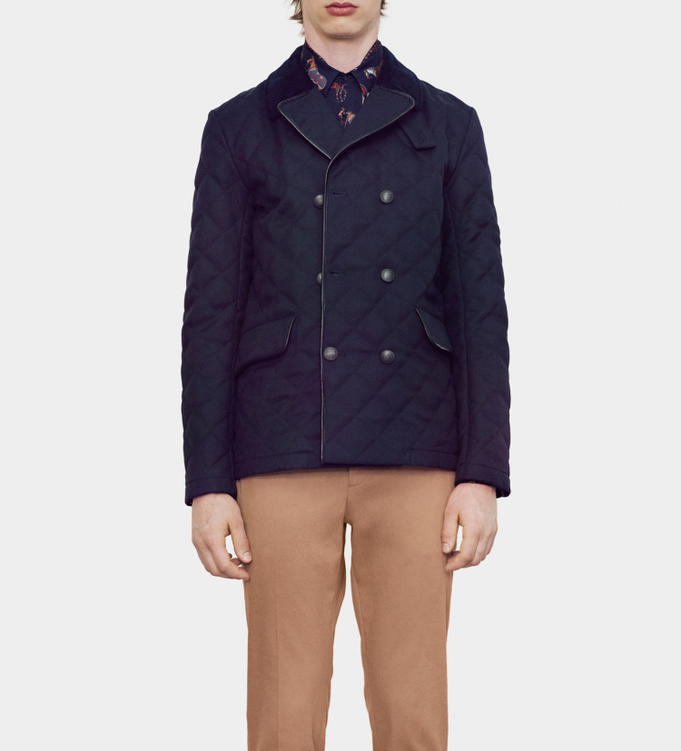 古奇/gucci 男士风衣 羊毛 双排扣 纯色381010 z6987 4185