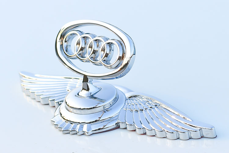 奇积 奥迪飞鹰金属立标 奥迪车身改装专用车标 奥迪车头标贴标改装