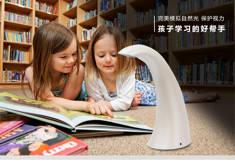LED触摸小台灯充电节能儿童学习护眼床头阅读灯书桌办公写字创意 可爱粉