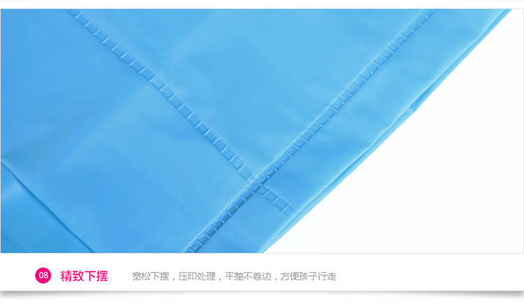 
                                                            明嘉儿童雨衣可爱男童女童带书包位学生夜光安全雨披彩色幼儿园防水雨具 蓝色225  (仅雨衣) L(建议身高106-115cm)                
