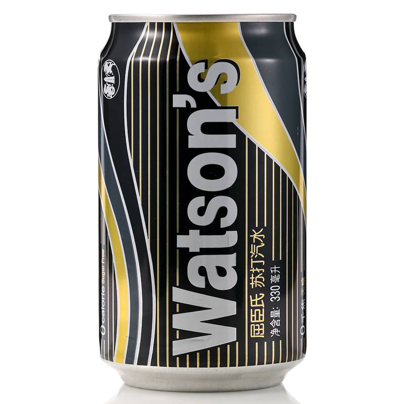 屈臣氏watsons苏打水330m24罐苏打汽水无糖鸡尾酒调料