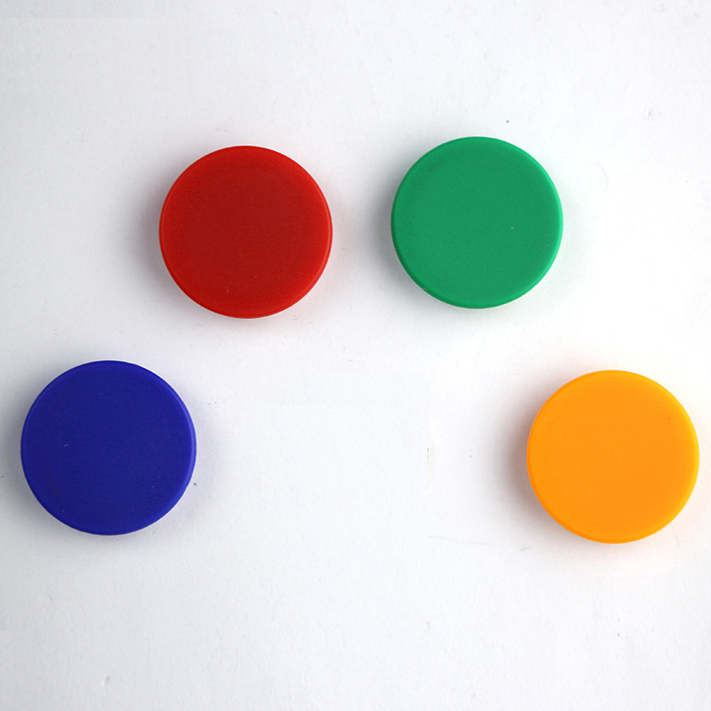 仓梵纯色白板磁片ct366圆形磁粒磁贴磁铁办公教学贴10粒装红色1卡