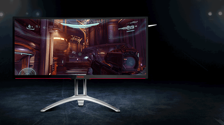 aoc 爱攻ii ag352ucg6 35英寸 21:9宽屏 2k高清 g-sync同步吃鸡显示器