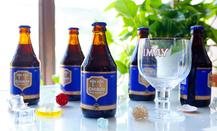 比利时进口精酿啤酒智美chimay修道院啤酒 智美蓝帽啤酒330ml*24瓶