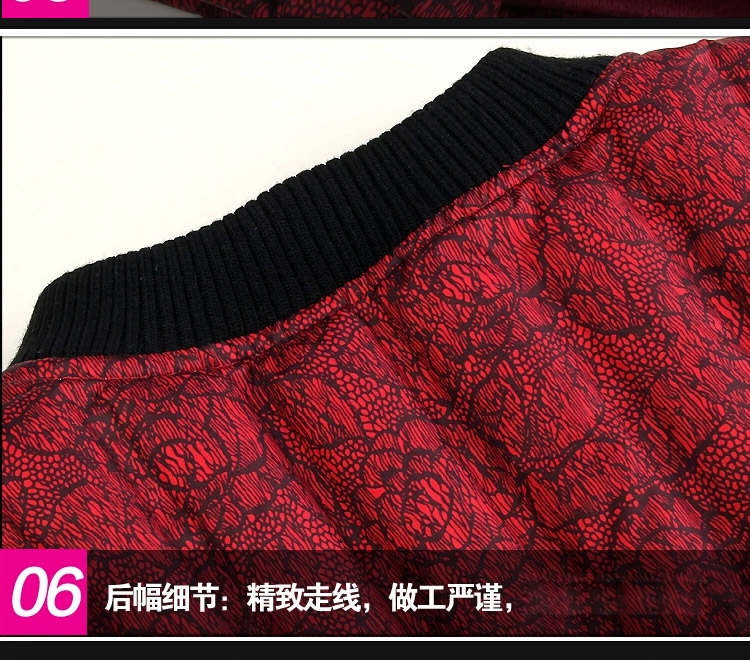 南极人秋冬中老年修身羽绒内胆马甲背心女款 内外穿无缝羽绒保暖内衣 紫色玫瑰花 8071 5XL/190