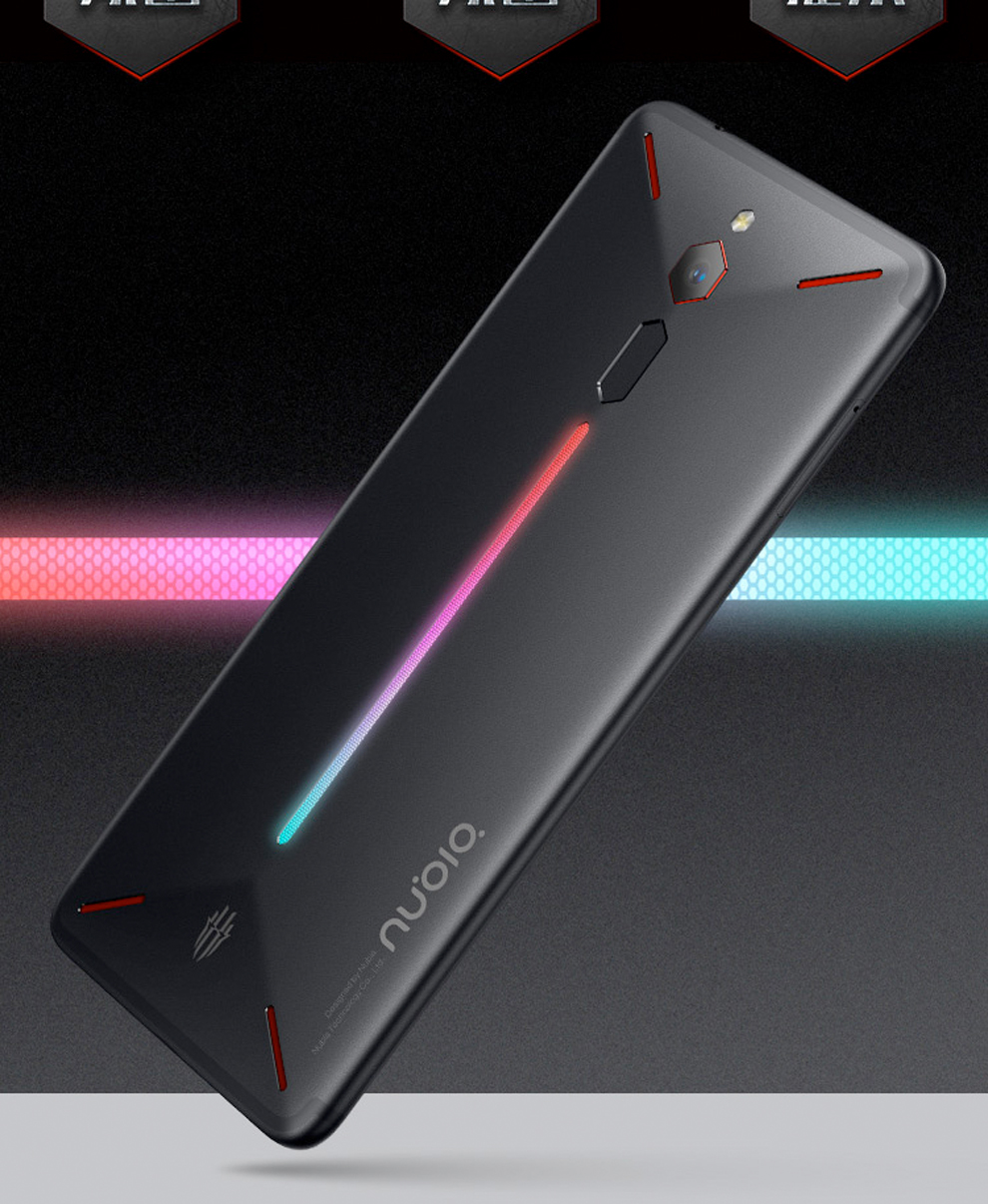 努比亚(nubia) 红魔 全网通4g游戏手机全面屏 移动联通电信 曜石黑 6g