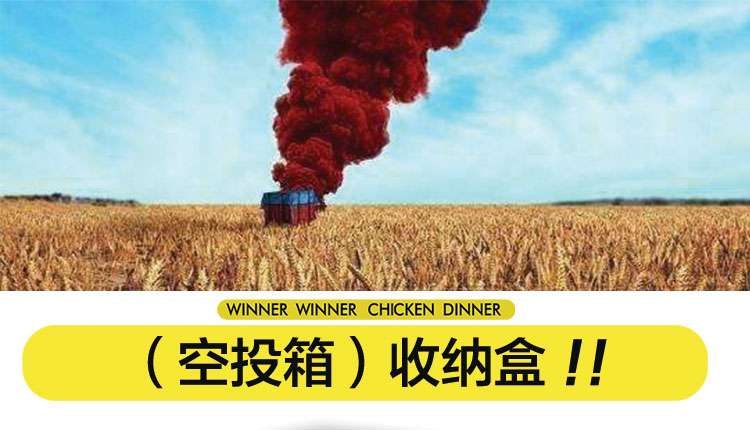 奥古者(aoguzhe) 绝地求生大逃杀空投补给箱吃鸡收纳箱包动漫游戏