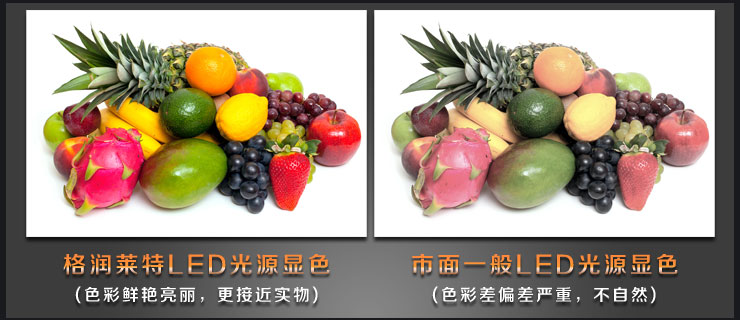 格润莱特 LED灯泡球泡 E27螺口3W(四支装) 日光色白光